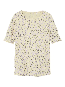 NAME IT Blomster T-shirt Helulla Double Cream